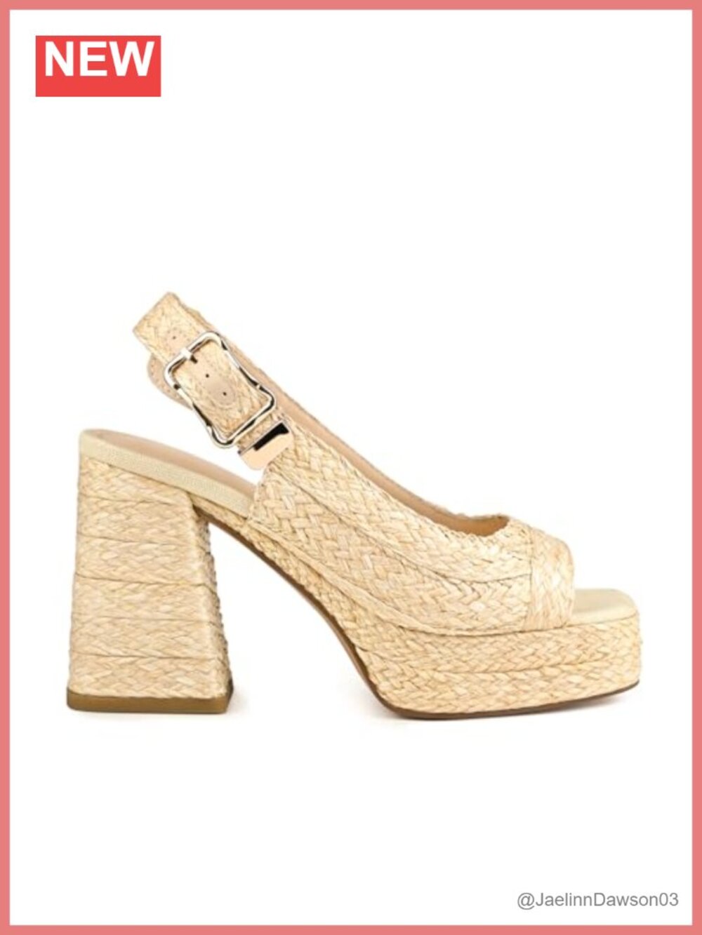 Womens Retro Woven Platform Sandals Chunky Block Heel Slingback 70s Peep Toe